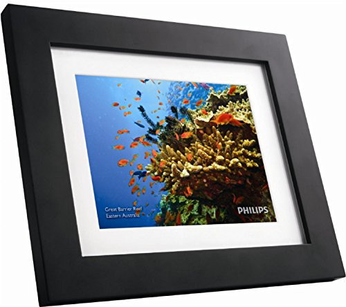GiiNii SPF3483/G7 8" Digital Picture Frames (Brown/Black with White Mat)