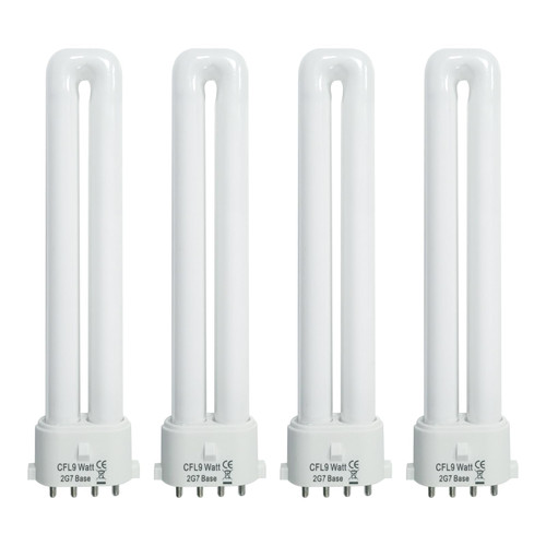9 Watt Light Bulb for Satco S8365, Kandolite 96500, Rayovac F9w-1, Coleman Lantern Bulb Replacement 2G7 Base 4100K 4 Pack 9 Watt Light Bulb for Satco S8365, Kandolite 96500, Rayovac F9w-1, Coleman Lantern Bulb Replacement 2G7 Base 4100K 4 Pack