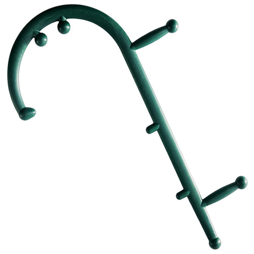 ZIZNBA Back and Neck Massager for Trigger Point Fibromyalgia Pain Relief and Self Massage Hook Cane Therapy (Green)