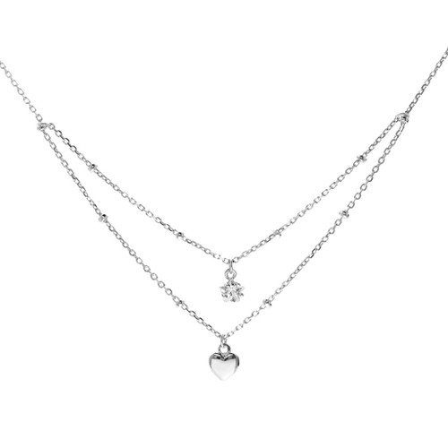 SLUYNZ 925 Sterling Silver Layered Necklace Chain Star Choker Necklace for Women Teen Girls Heart Choker Necklace (A-Silver) SLUYNZ 925 Sterling Silver Layered Necklace Chain Star Choker Necklace for Women Teen Girls Heart Choker Necklace (A-Silver)