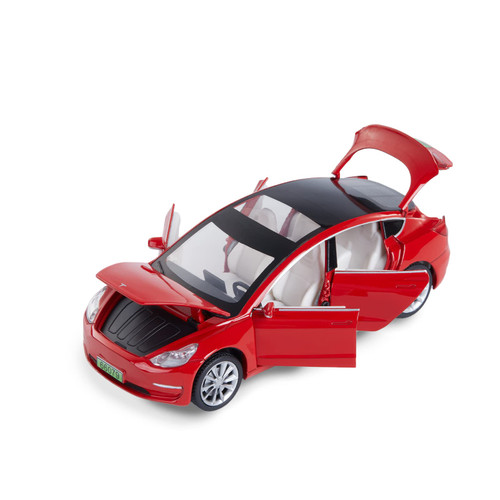 MiniToy Toy Car Model 3, Pull Back Car Toys Alloy Vehicles with Lights and Sound 1:32 Scale Model Car (Red) MiniToy Toy Car Model 3, Pull Back Car Toys Alloy Vehicles with Lights and Sound 1:32 Scale Model Car (Red)