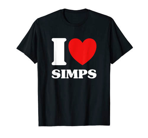 I Heart (Love) Simps Funny Meme Egirl T-Shirt