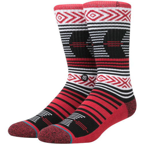 Stance Mens Mazed Georgia Socks Large Red