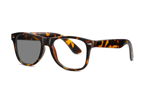 ZAMGIC Photochromic Day Night Sunglasses Blue Light Blocking Glasses for Men and Women Retro Rectangle Demi Frame Photochromic Lens