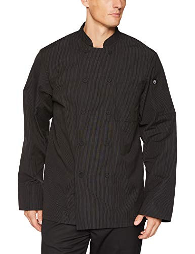 Chef Works Men's Carlisle Executive Chef Coat, Pinstripe, 2X-Large