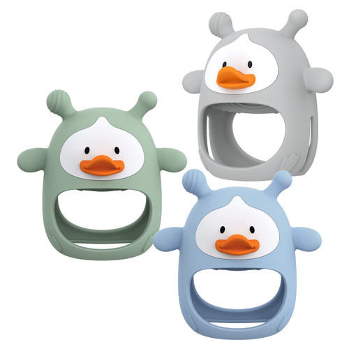 ?3 Packs? Teething Toys for Babies 0-6 Months, Never Drop Silicone Baby Teether, Hand Pacifier for Sucking Babies, Soothing Pain Relief, Best Chew Toy for Teething Baby, Teething Mitten for New Born
