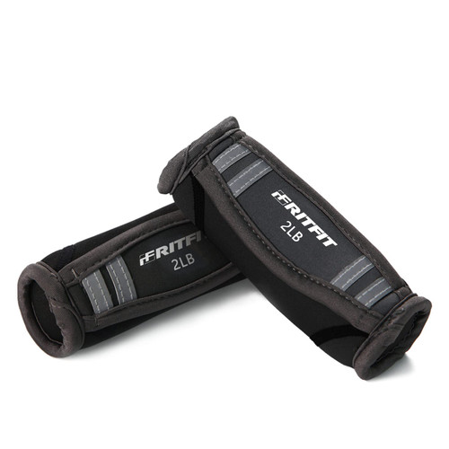 RitFit Walking Hand Weight 2 LBS Each-Black