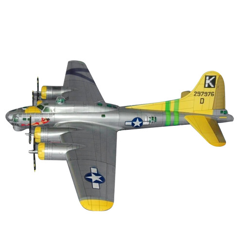 MOUDOAUER Paper B-17 Flying Fortress Heavy Bomber Aircraft 1:47 Model Simulation Fighter Military Science Exhibition Model (Unassembled Kit) Model Collection