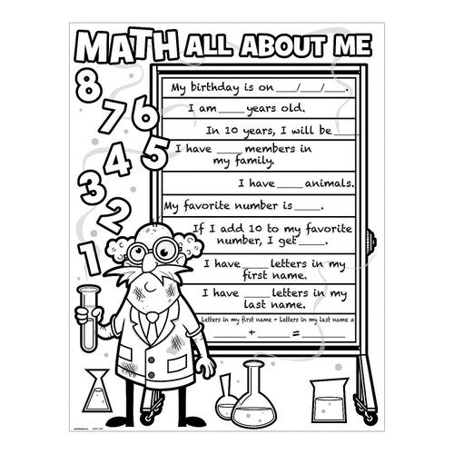 Fun Express Cyo Math All About Me Poster- 30-30 Pieces - Educational and Learning Activities for Kids Fun Express Cyo Math All About Me Poster- 30-30 Pieces - Educational and Learning Activities for Kids