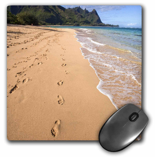 3dRose LLC 8 x 8 x 0.25 Inches Tunnels Beach Makua Haena Kauai Hawaii Douglas Peebles Mouse Pad (mp_89778_1)