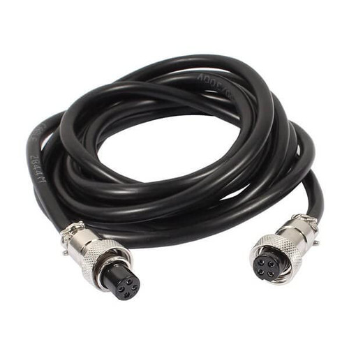 Elecbee Double Female Cable Connector GX12-4 pin Circular Aviation with 1M Plug Cables