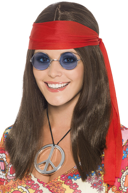 Smiffys womens Hippie Chick Kit,Brown,One Size