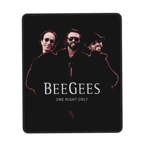 Bee Rock Gees Music Band One Night Only Gaming Mouse Pads Small Mouse Pads for Desk Computer Mouse Mat with Easy Gliding 7 X 8.6 in