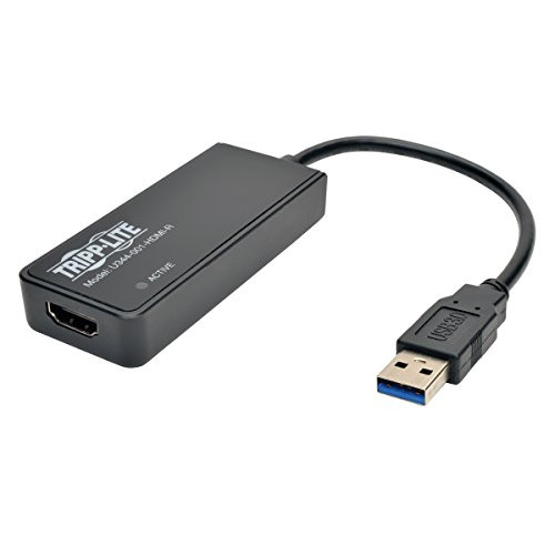 Tripp Lite USB 3.0 SuperSpeed to HDMI Dual Monitor External Video Graphics Card Adapter 512 MB SDRAM - 2048x1152,1080p(U344-001-HDMI-R) Tripp Lite USB 3.0 SuperSpeed to HDMI Dual Monitor External Video Graphics Card Adapter 512 MB SDRAM - 2048x1152,1080p(U344-001-HDMI-R)