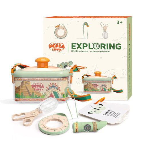 Bug Catcher Kit for Kids - Explorer Bug Catching Kit with Insect Critter Case, Magnifying Glass, Tweezers, Whistle & Compass, Outdoor Camping Nature Exploration Toys for Boys Girls 3-12 Year Old