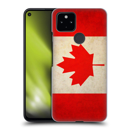 Head Case Designs Canada Canadian Maple Leaf Vintage Flags Hard Back Case Compatible with Google Pixel 4a 5G