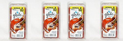 Glade Pumpkin Spice Autumn Fall Seasonal Wax Melts 8 Count (4 Pack)