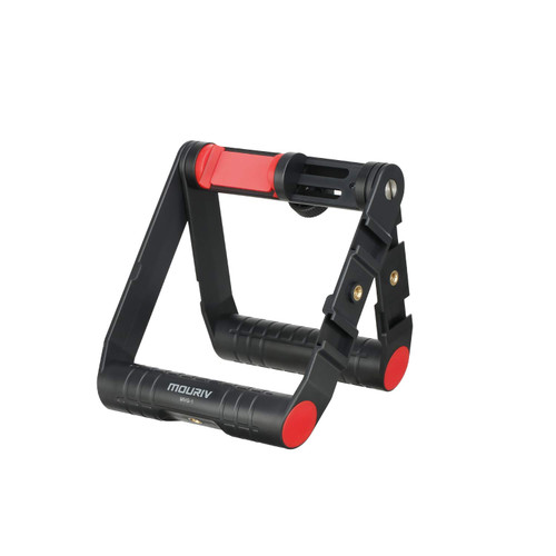 MOURIV Universal Foldable Smartphone Video Rig Smartphone Video Stabilizer Grip Tripod Mount Integrated Cold Shoe&1/4" -20 Mounts for Videomaker Film-Maker Video-grapher for iPhone Android Smartphone