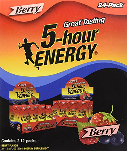 5-hour ENERGY Shot, Berry, 24 Count 1.93 oz Bottles