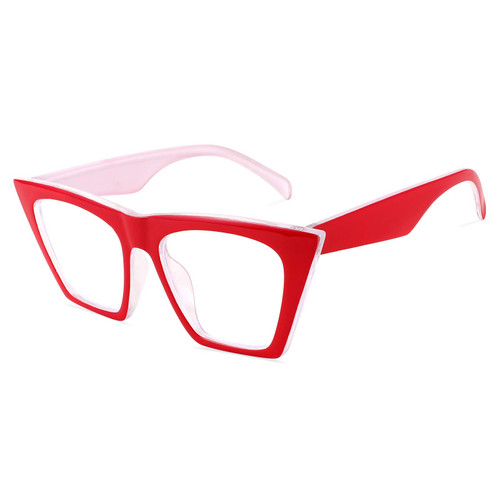 FEISEDY Square Cat Eye Reading Glasses Blue Light Blocking Women Fashion Cateye Reader Anti Glare Digital Eyestrain B2604 Red 1.0x FEISEDY Square Cat Eye Reading Glasses Blue Light Blocking Women Fashion Cateye Reader Anti Glare Digital Eyestrain B2604 Red 1.0x