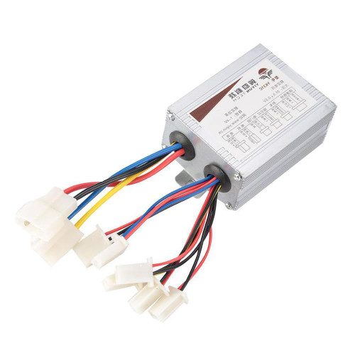 Motor Speed Brush Controller, 24V/36V/48V 250/350/500W/1000W DC Electric Bike Motor Brushed Controller for Electric Bicycle Scooter Ebike Controller Accessory (24V 500W 23A)