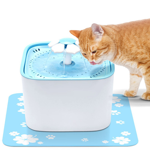 Pet Fountain Cat Water Dispenser - Healthy and Hygienic Drinking Fountain Super Quiet Flower Automatic Electric Water Bowl with 2 Replacement Filters for Cats, Dogs, Birds and Small Animals Pet Fountain Cat Water Dispenser - Healthy and Hygienic Drinking Fountain Super Quiet Flower Automatic Electric Water Bowl with 2 Replacement Filters for Cats, Dogs, Birds and Small Animals