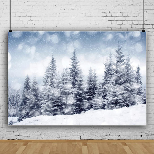 Winter Mountain Scenery Backdrop for Photography Winter Forest Snow Landscape Background Xmas Winter Theme Party Decorations Photo Booth Props 7x5ft Winter Mountain Scenery Backdrop for Photography Winter Forest Snow Landscape Background Xmas Winter Theme Party Decorations Photo Booth Props 7x5ft