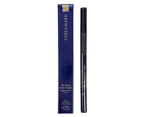 Estee Lauder The Brow Multi-tasker 3-in-1 Black for Women Eyebrow Pencil, No.05, 0.008 Ounce