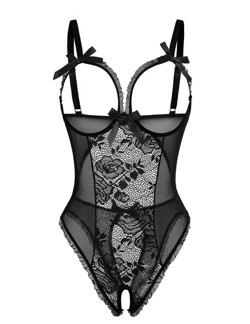 Avidlove Lingerie for Women Sexy Teddy One-Piece Lace Babydoll Bodysuit Nightie Black XX-Large Avidlove Lingerie for Women Sexy Teddy One-Piece Lace Babydoll Bodysuit Nightie Black XX-Large