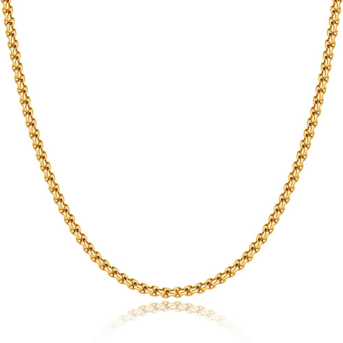 Gold Rolo Chain Necklace for Men, 2.5mm Sterling Silver Round Box Chain for Men Women Sterling Silver Mens Chain Necklace Gold Chain for Men Diamond Cut Square Rolo Chain Mens Necklace Jewelry 16 Inch Gold Rolo Chain Necklace for Men, 2.5mm Sterling Silver Round Box Chain for Men Women Sterling Silver Mens Chain Necklace Gold Chain for Men Diamond Cut Square Rolo Chain Mens Necklace Jewelry 16 Inch