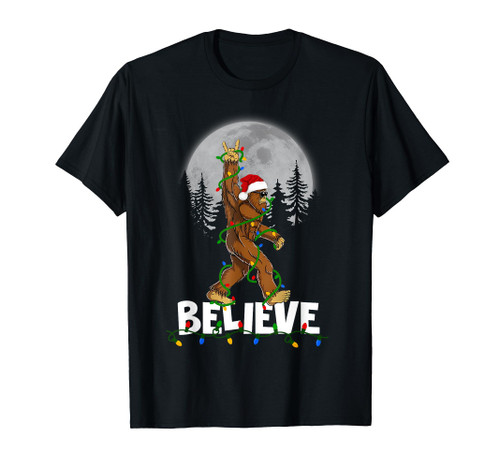 Bigfoot Rock Roll Sasquatch Christmas Believe Gifts T-Shirt Bigfoot Rock Roll Sasquatch Christmas Believe Gifts T-Shirt