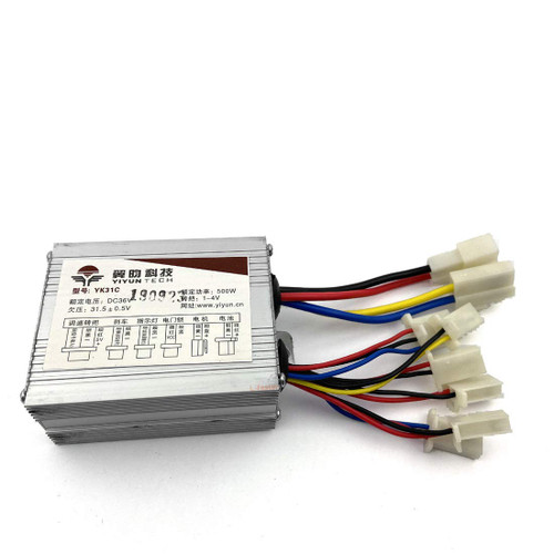 L-faster 24V 36V 48V 500W Electric Motor Controller for Brush DC Motor Speed Control Yiyun 500W Electric Bike Scooter Brushed Controller (24V)