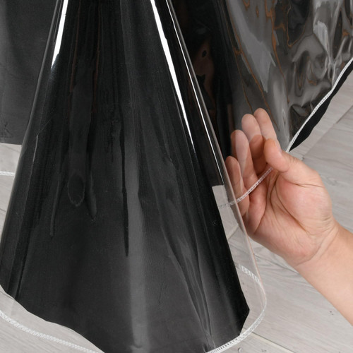 Hiasan Clear Plastic Tablecloth Rectangle - 100% Waterproof Oilproof Stain Resistant Wipeable Transparent Vinyl Table Cloth Protector, 60 x 90 Inch