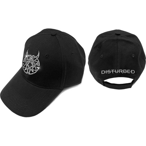 Disturbed Baseball Cap Icon & Band Logo Official Black Unisex Snapback Size One Size
