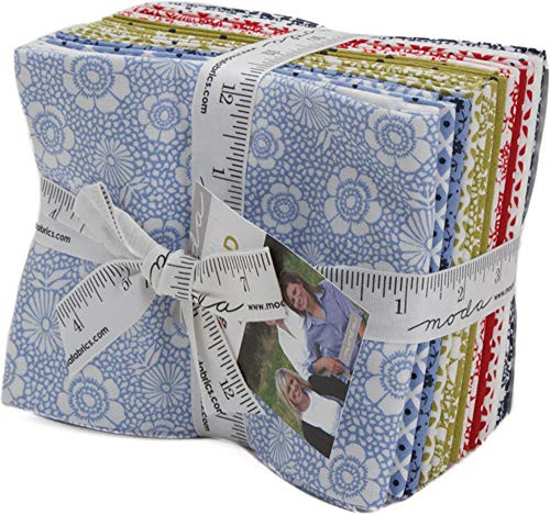 Oxford Prints 15 Fat Quarter Bundle by Sweetwater for Moda Fabrics 5710AB