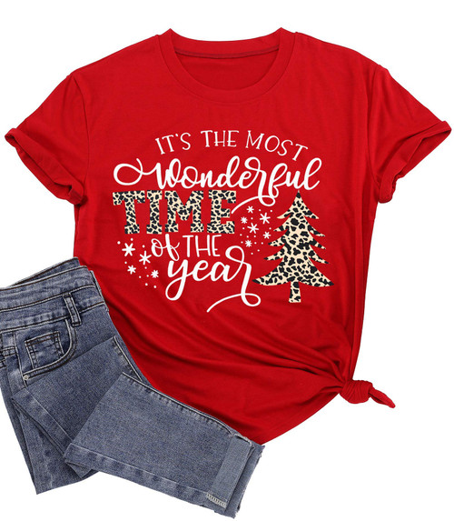 Merry Christmas Shirts for Women Buffalo Plaid Christmas Tree T Shirts Casual Short Sleeve Graphic Tee Top Red Merry Christmas Shirts for Women Buffalo Plaid Christmas Tree T Shirts Casual Short Sleeve Graphic Tee Top Red