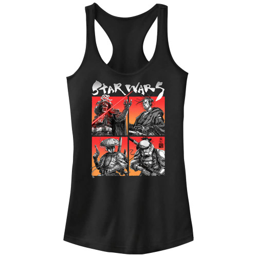 Star Wars Junior's Visions Backpacks Got Jets Slim Fit, Scoop Hem Racerback Tank, Black, Medium Star Wars Junior's Visions Backpacks Got Jets Slim Fit, Scoop Hem Racerback Tank, Black, Medium