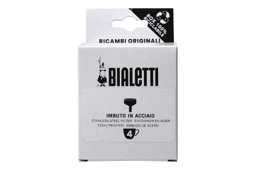 Bialetti Ricambi, includes 1 tunnel filter, compatible with Venus, Kitty, Musa (4 cups)