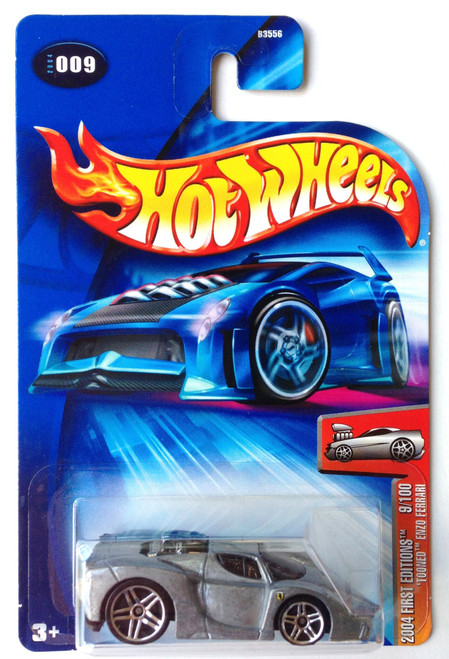ZAMAC Tooned FERRARI ENZO Hot Wheels 2004 First Editions Series # 9 of 100 - Bare Metal Luxury Sport Coupe Tooned Enzo Ferrari 1:64 Scale Collectible Die Cast Car ZAMAC Tooned FERRARI ENZO Hot Wheels 2004 First Editions Series # 9 of 100 - Bare Metal Luxury Sport Coupe Tooned Enzo Ferrari 1:64 Scale Collectible Die Cast Car