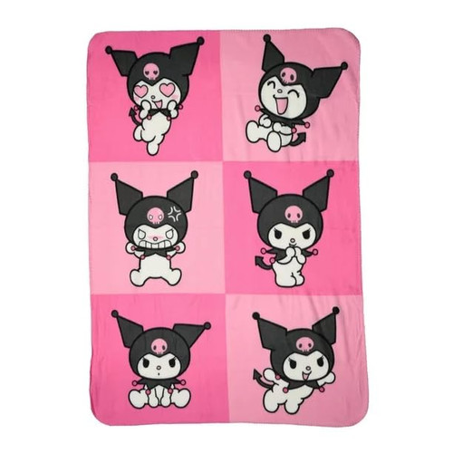 Northwest Sanrio Kuromi Pink Fleece Silky Touch Throw Blanket 45" x 60"