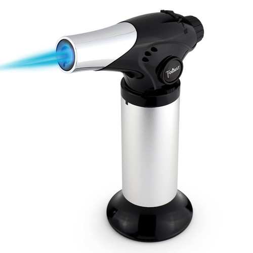 Foghat Cocktail Smoker Torch for Smoked Cocktails and Cooking - Handheld Refillable Culinary Butane Kitchen Blow Torch Lighter Gun, Creme Brulee Torch