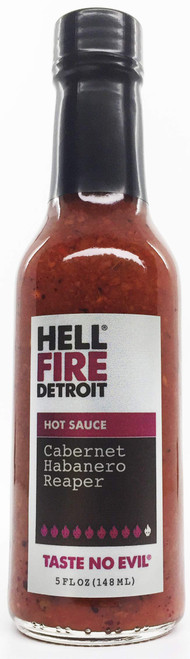 Hell Fire Detroit Cabernet Habanero Reaper Hot Sauce