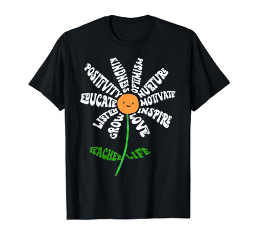 Teach Love Inspire Teachers Inspirational Flower Teachers T-Shirt Teach Love Inspire Teachers Inspirational Flower Teachers T-Shirt