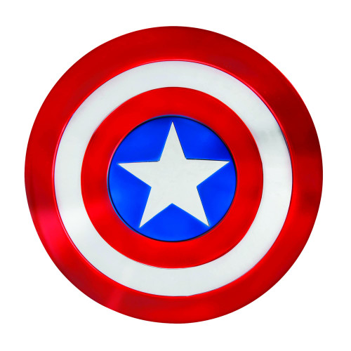 Marvel Boys Captain America 12" Shield, Kids Avengers Halloween Costume Accessory, Child - Officially Licensed Standard Multicolor