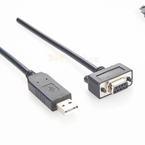 GXMRHWY Straight Male USB to DB RS232 9 Pin Female Straight Type Connector with Cable 1Meter