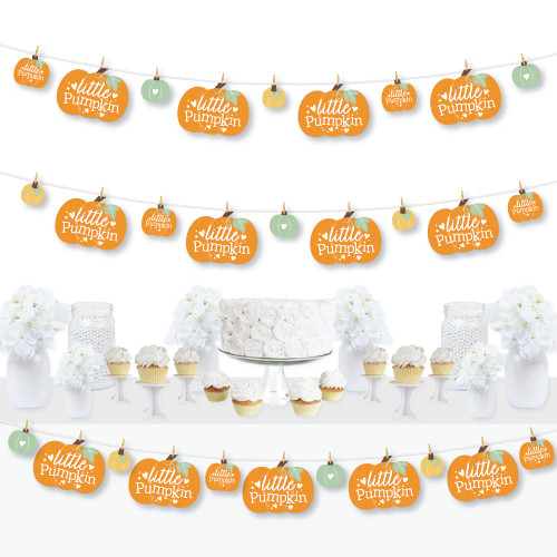Big Dot of Happiness Little Pumpkin - Fall Birthday Party or Baby Shower DIY Decorations - Clothespin Garland Banner - 44 Pieces Big Dot of Happiness Little Pumpkin - Fall Birthday Party or Baby Shower DIY Decorations - Clothespin Garland Banner - 44 Pieces