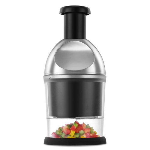 Food Chopper, Hand Chopper Dicer Easy to Clean, Manual Slap Vegetable Chopper Onion Cutter, Garlic Chopper Mincer for Onion, Nut, Tomato, Pepper, Celery, etc Food Chopper, Hand Chopper Dicer Easy to Clean, Manual Slap Vegetable Chopper Onion Cutter, Garlic Chopper Mincer for Onion, Nut, Tomato, Pepper, Celery, etc