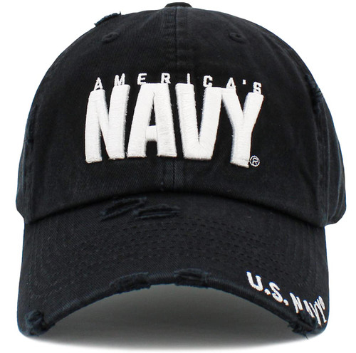 Officially Licensed US Navy Baseball Cap Military USA Vintage Adjustable Hat (One Size, Black White Navy Vintage) Officially Licensed US Navy Baseball Cap Military USA Vintage Adjustable Hat (One Size, Black White Navy Vintage)