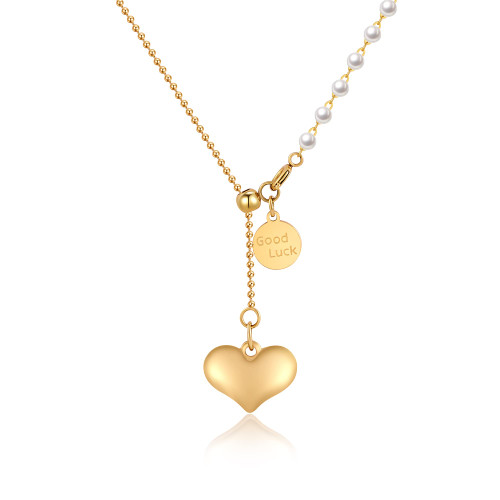 SeanLov 18K Gold Plated Love Heart Pendant Necklace for Women Anniversary Birthday Mothers Day Necklaces for Wife Mom Girl Girlfriend Her, Titanium Steel Necklace Jewelry Gifts (Heart-4) SeanLov 18K Gold Plated Love Heart Pendant Necklace for Women Anniversary Birthday Mothers Day Necklaces for Wife Mom Girl Girlfriend Her, Titanium Steel Necklace Jewelry Gifts (Heart-4)