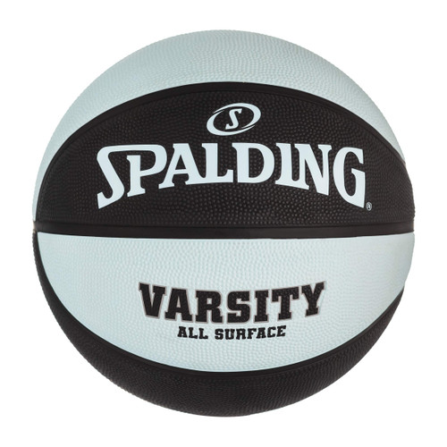 Spalding Varsity Black/Light Blue Outdoor Basketball 29.5"